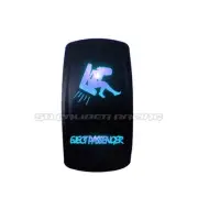 Eject Passenger Design Rocker Switch Waterproof Blue Illuminated 12V 24V On/Off