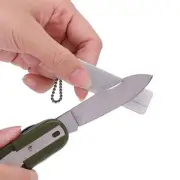 Mini Pocket Knife Grinder Stone Keychain Outdoor Portable Knife