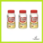 3 x White King Bleach Tablets Lemon 40pk