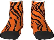 [JBYJBX] Orange Tiger Leopard Print Adult Socks Womens Mens Workout Thermal Cozy All-Season Gift Holiday Articles Use