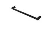 AQUA VERA Pearl Stainless Steel Single Towel Rail (620mm) - Matte Black