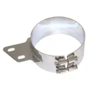 Lincoln Chrome 50-02073 - 7 Inch Angled Exhaust Mounting Clamp For Peterbilt