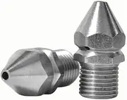 Stainless Steel Pressure Washer Sewer Jetter Nozzle - 1/4'' Quickly Connector, Sewer Jetting Nozzle, Pressure Washer Quick Connect Fittings, Sewer Cleaning Tool High-Pressure Nozzles (2)