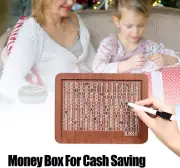 Wooden Piggy Bank for Money Saving Kids Adults Money Bank Money Box Gifts AU