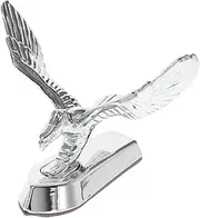Amosfun 1pc Eagle Motorbike Badge Unique Motorcycle Modification Decor Hood Ornament Durable Statue for Motorcycle Styling