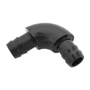 Proflow Hose End Barb Adaptor Full Flow 90 Degree 1/2'' to 1/2'' Black Each