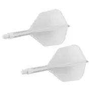 2x Target K-Flex Moulded Flight & Shaft Dart Stem Game Accessory No.6 Medium WHT