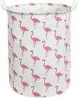 CLOCOR Large Pink Flamingo Laundry Hamper, Baby Girl Laundry Basket,Kids Toy Sto