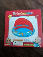 NEW-Cocomelon Toddler Inflatable Shaded Pool Ages 2+ Great Gift Idea