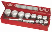 Teng M1115MM - Socket Set - 1" Drive 15 Piece Metric