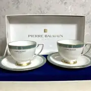 Pierre Balmain Coffee Cup Pair Saucer