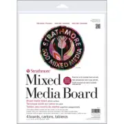 Strathmore 62564110 Mixed Media Boards 4/Pkg-11"X14"