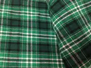 St Patrick's Day Tablecloth Irish Green Plaid 60x 84 OVAL