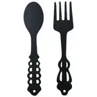 Spoon Shaped Big Black Kitchen Sign Black Large Rustic Fork Pedant Home