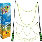 E-KNOW Bubble Wand, 3 Style Giant Bubble Wand Stainless Steel Telescopic Design, Outdoor Toys Bubble Toys for Birthday Party, Garden Games Garden Toys