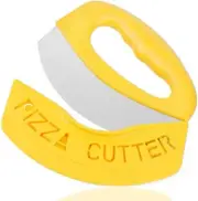Party Pizza Knife Sharp Stainless Steel Blade, Easy to Clean and Safe Slicer