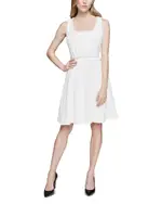 Karl Lagerfeld Paris Embellished Tweed Dress