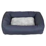 Lexi & Me Rectangle Dog Bed Grey Small/Medium Small/Medium