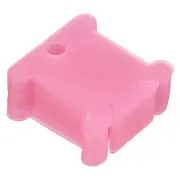 100pcs Plastic Floss Bobbins, Thread Cards Cross DIY Sewing Storage, Pink