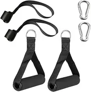 Handles for Resistance Bands Fitness, Pack of 6 Single Handle Cable Pull Handles for Resistance Bands for Home Gym Rope Pulley Fitness Strength Training, Single Handle for Resistance Bands