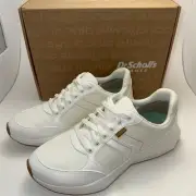 Dr Scholl's Hannah Retro White Sneaker, Women's Size 8.5