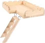Generic Hamster Platform with Ladder Durable Pet Cage Stand for Hamsters Guinea Pigs Encourages Exercise of Strong for Small