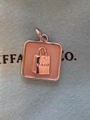 TIFFANY & CO LEXICON TCO BAG CHARM, Sterling Silver, BNIB, 925 RARE