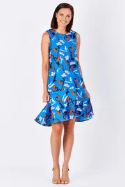Phoebe Shift Dress Botanical--TBL-49-BA