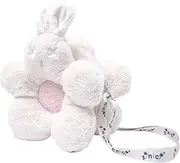 [zinici] Cute Plush Crossbody Purse for Girls (cute bunny, white), White