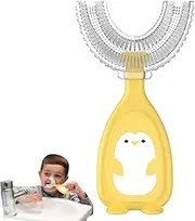 4 Pcs Kids U Shaped Toothbrush | Kids Toothbrushes U Shape with Silicone Heads for Toddler,Whole Mouth Toothbrush with Handle 360 ° Oral Teeth Cleaning Design for Toddler Toothbrush Age 2+