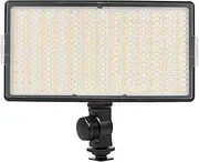 GUYOS LED-416 LED Video Light Professional On-Camera Photography Light Panel 416PCS Bright Light Beads Adjustable Bi-Color Temperature 3200-5600K Dimmable Brightness with 1/4 Inch Screw Hole Cold Shoe
