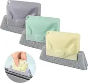 3PCS Window Track Cleaner,Home-Mart Creative Window Groove Cleaning Brush Seal CleanerH,and-held Crevice Cleaner Tools, Fixed Brush Head Design Pad Material for Window Slides and Seal