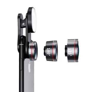 超廣角手機鏡頭微距魚眼單反通用高清外置攝像頭專業拍攝拍照神器蘋果相機外接放大鏡