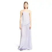 [ANN DEMEULEMEESTER] Neta Long Deconstructed Dress Purple