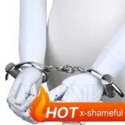 Stainless Steel Handcuff Ankle Cuffs Wrist Cuff Couples Bound Restraints Game