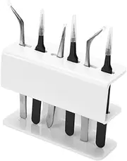 Healeved 1PC Acrylic Eyelash Tweezers Rack White Storage Organizer for Eyelash Extension Tools Compact Display for Grafting Tweezers Durable Acrylic Design for Home Professional Use