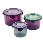 Lock & Lock ECO Food Storage Airtight Container Set with Lids, BPA Free, Roun...
