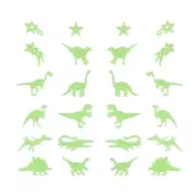 Dinosaur Wall Decal for Kid Room, Glow in The Dark Stickers Removable Party Gift