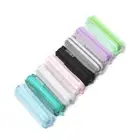 Makeup Transparent Grid Mesh Pen Bag Zipper Pencil Case Cosmetic Storage