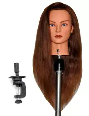 Bellrino 24" Cosmetology Mannequin Manikin Training Head with Human Hair JEN