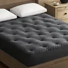 Reversible Queen Mattress Topper Egg Crate Memory Foam Mattress Topper, Bambo...