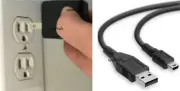 USB Power Cable Charger Cord Wall Plug to Logitech Wireless Mini Boombox Speaker