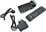 Generico Digital Decoder Terrestrial HD Mini DVB T2 USB HDMI Scart Socket 180° TV Receiver Black
