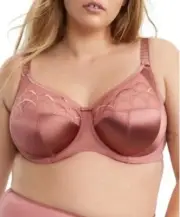 NWT Elomi 40I USA Cate Soft Cup Full Figure Bra EL4033 Rosewood 112210