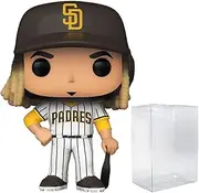 POP MLB: Padres - Fernando Tatís Jr. (Home Uniform) Funko Vinyl Figure (Bundled with Compatible Box Protector Case), Multicolor, 3.75 inches