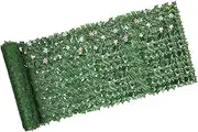 Ivy Privacy Fence Screen | 3.3x10 Ft Artificial Hedges Panels,Realistic UV-Protected Ivy Privacy Fence for Patio Divider Commercial Fencing Pet Enclosure Apartment Screening Balcony