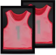 GlikCeil 2 Pcs Jersey Display Case 30 x 20 Inch Shadow Box Large Jersey Frame for Wall Display Shirt Frame for Basketball Baseball Soccer Hockey Football Sports Uniform