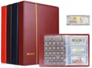240 Pockets Coins / Bank Notes Premium Collection Album Water Proof -Black
