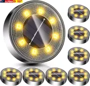 8 Pack Solar Lights Outdoor Solar Garden Lights, LED Solar Pathway Lights Outdoo