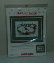 Holiday Geese No Count Cross Stitch Dimensions Open Package